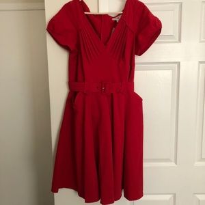 Miss Candyfloss Cap Sleeve Pleated-Bust Swing 3x